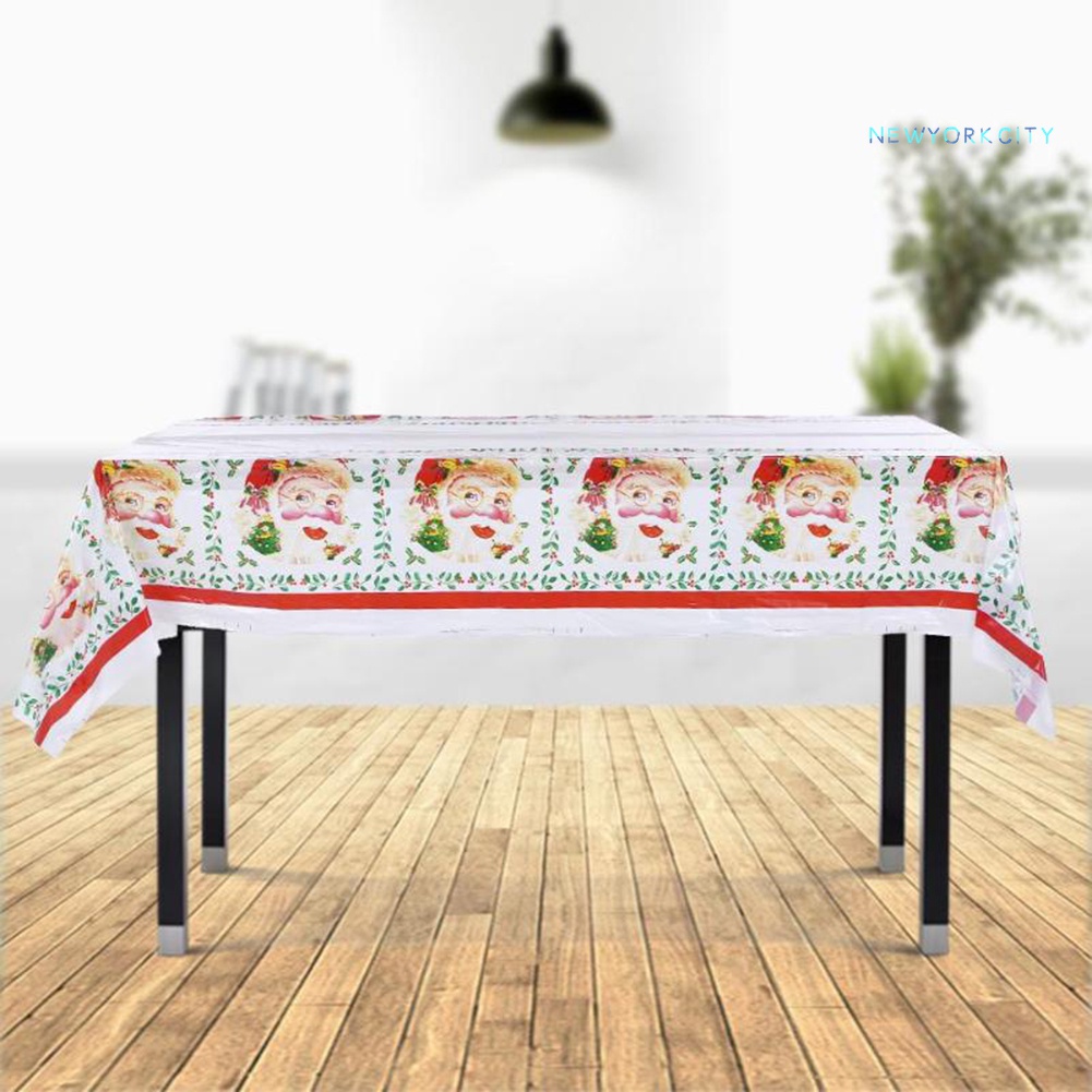 Khăn Trải Bàn Chống Nước Trang Trí Giáng Sinh 110x180cm