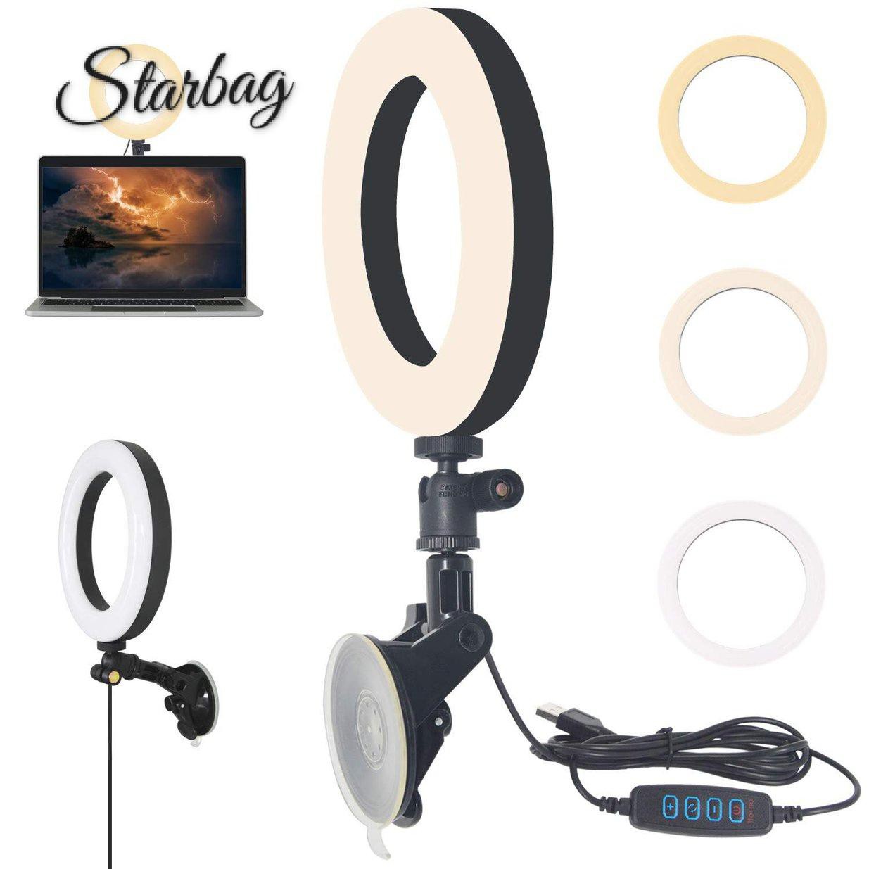 [star]Wire-controlled Suction Cup Beauty Light Video Conference Fill Light Computer | BigBuy360 - bigbuy360.vn