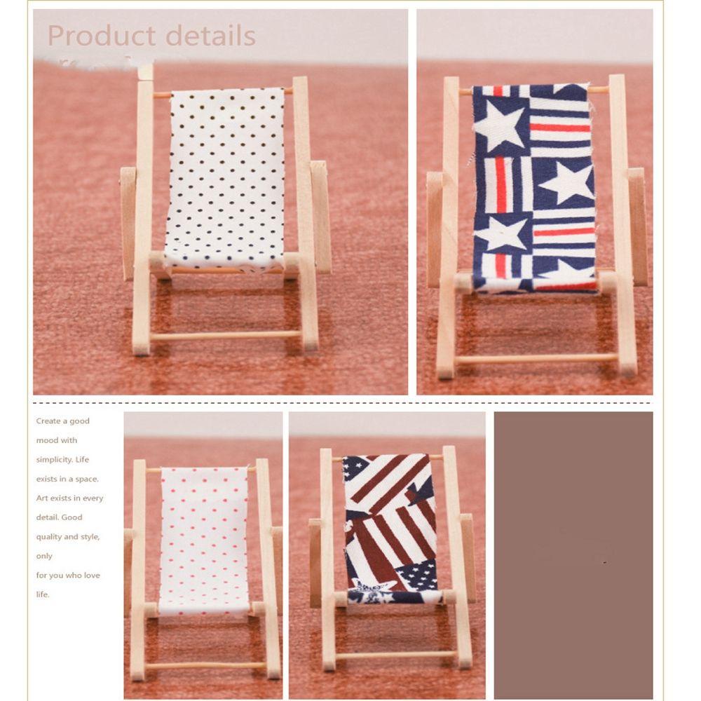 Mô Hình Ghế Bãi Biển Trang Trí Nhà Búp Bê Tỉ Lệ 1: 12