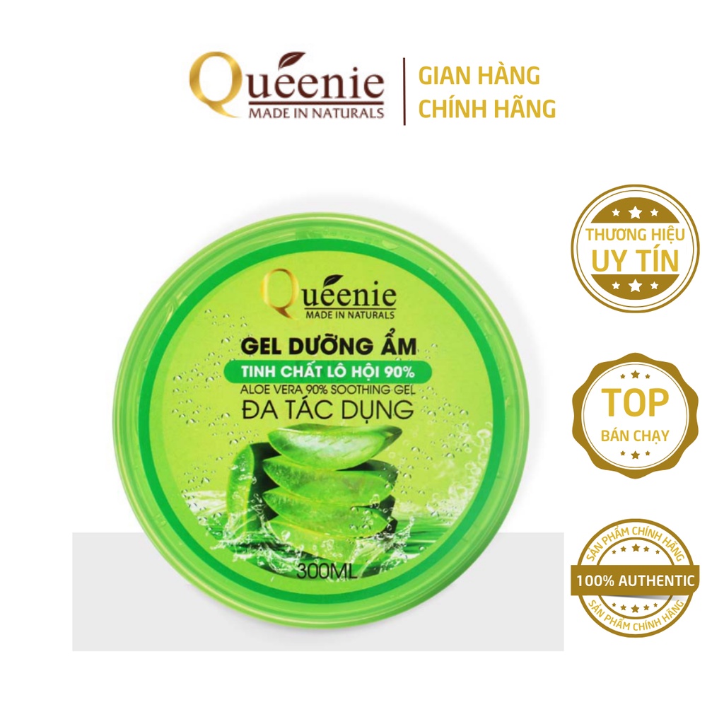 Gel Lô Hội Queenie Dưỡng Ẩm Bổ Sung Collagen Đa Tác Dụng 300ml