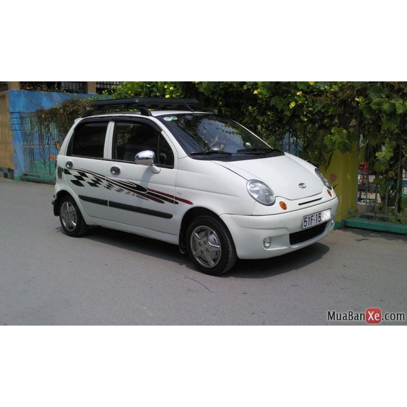 Tem Dán Xe Matiz Spark Trắng Thể Thao Mới Nhất