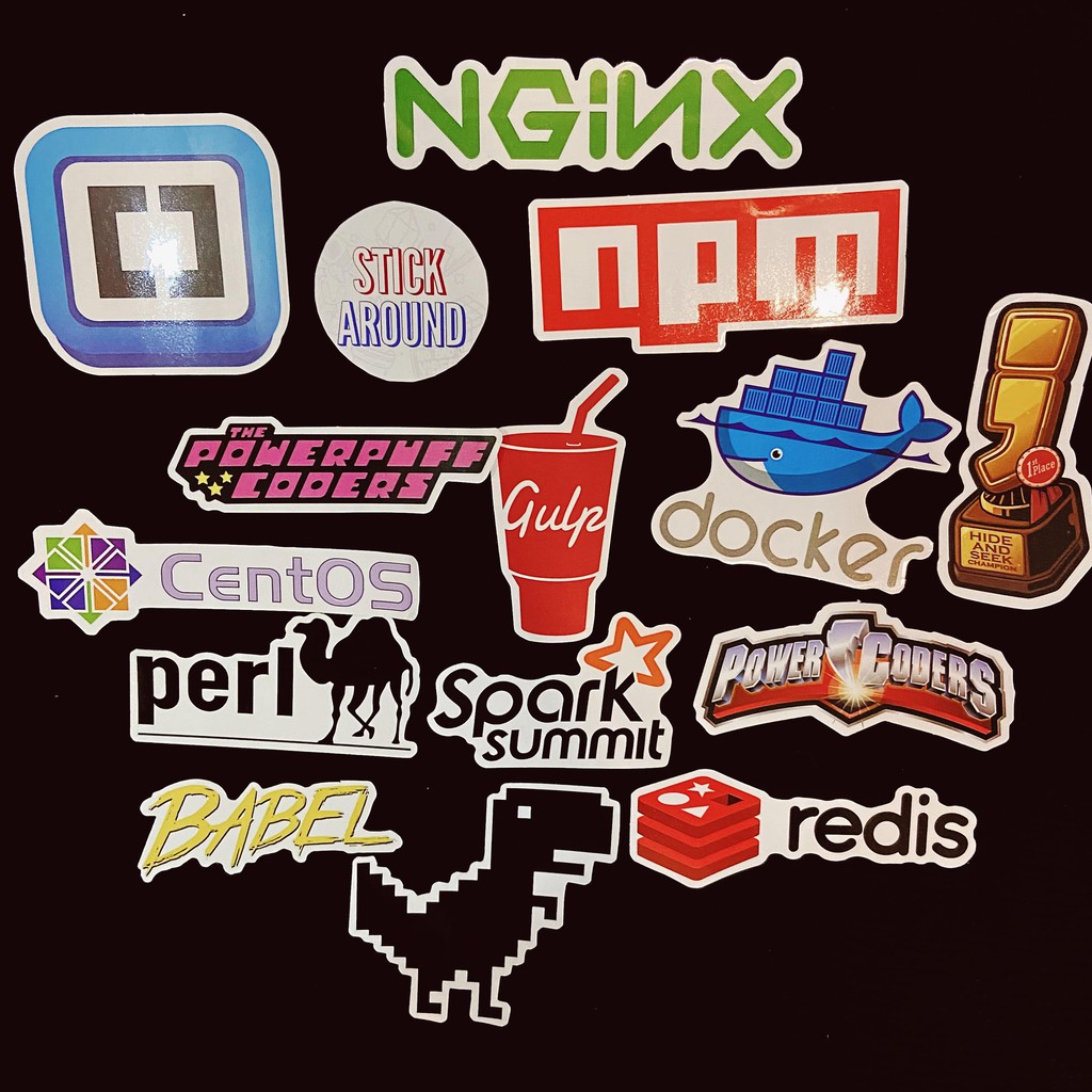 [Code02] 100 sticker IT coding, lập trình, programmer, dán nón, laptop, từ stickaroundvn