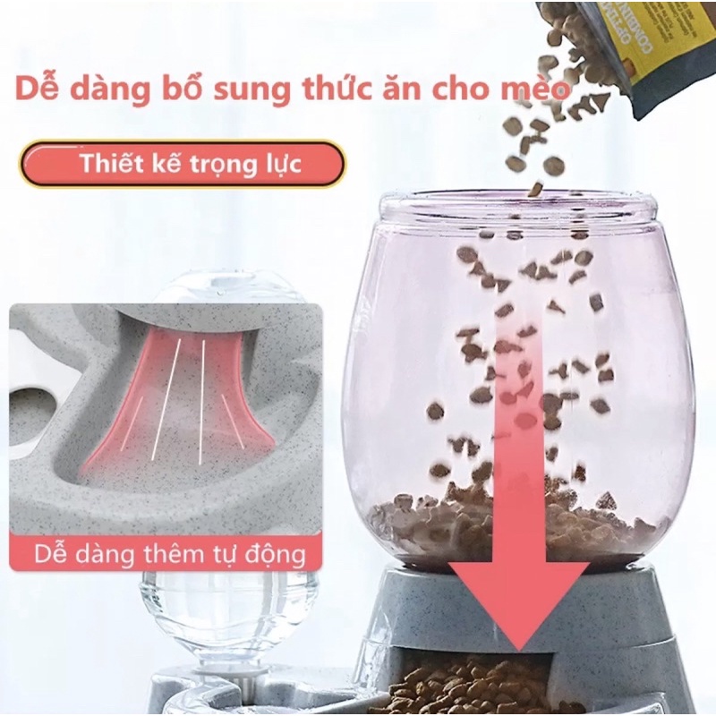 Khay đựng thức ăn và nước uống tự động cho Thú Cưng