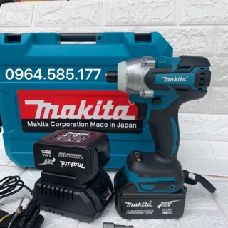 MÁY KHOAN PIN MAKITA KHÔNG CHỔI THAN 72V 2PIN TẶNG MŨI BẮN VÍT VÀ TỪ TÔN