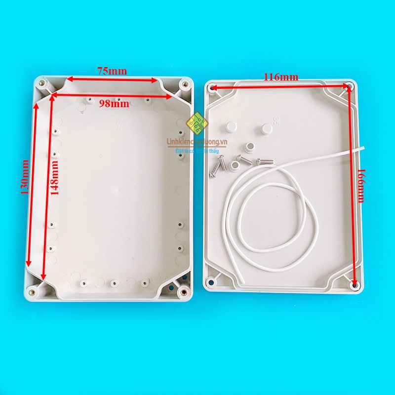 Hộp nhựa 180x130x45mm chống ẩm