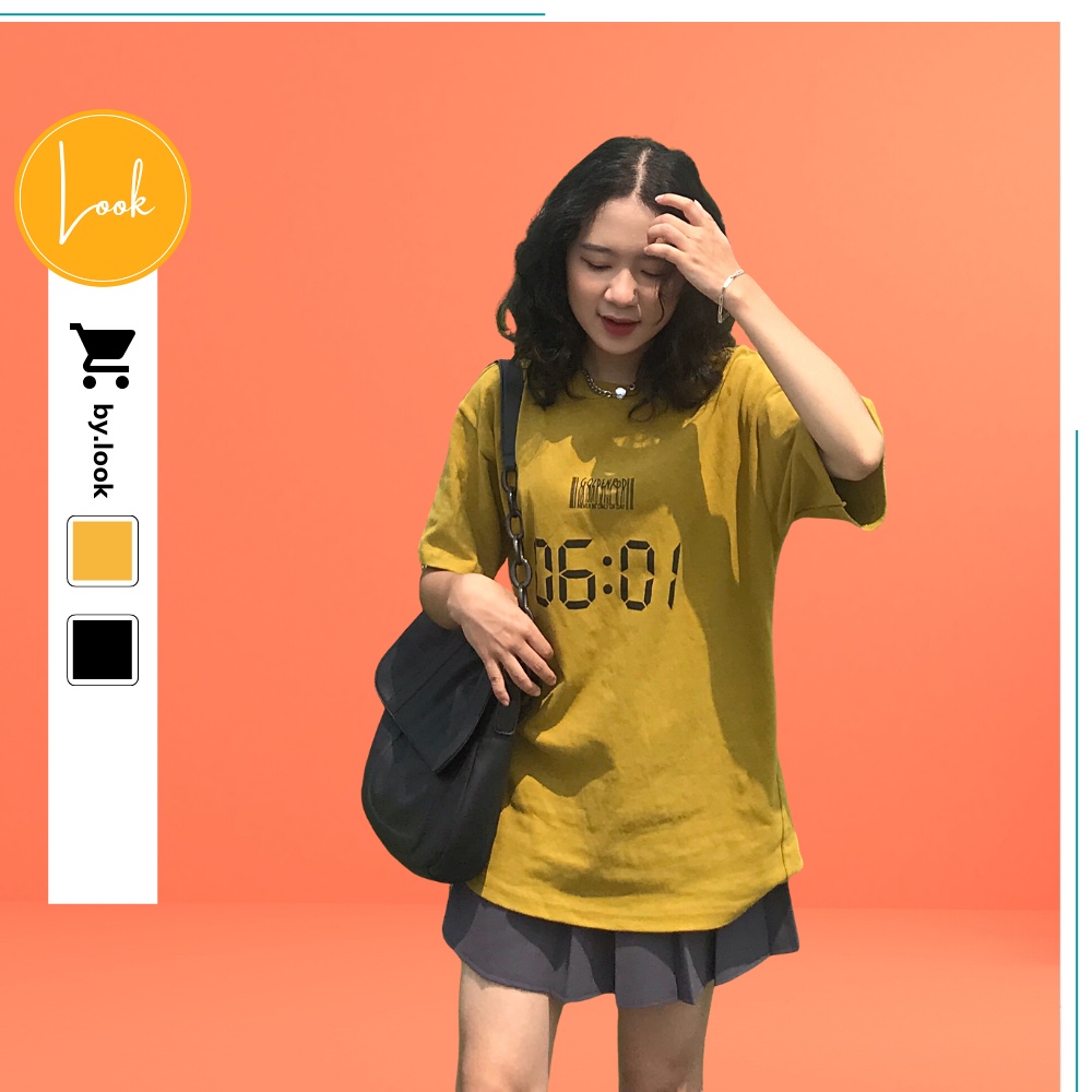 Áo thun unisex LM Time 6001 phông tay lỡ nữ form rộng Freesize | BigBuy360 - bigbuy360.vn