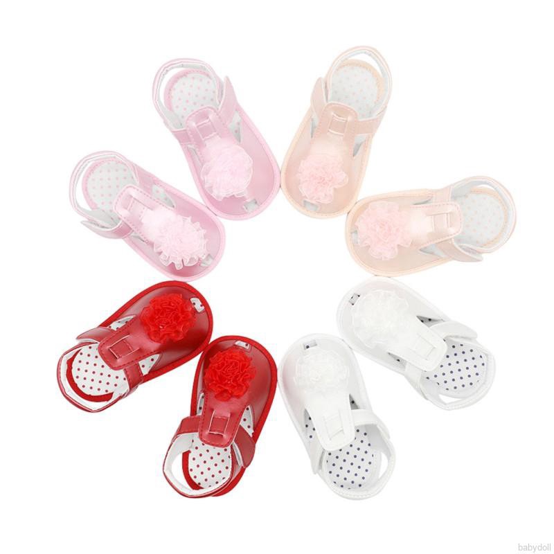 Giày Sandals Da Pu Chống Trượt Cho Bé Gái