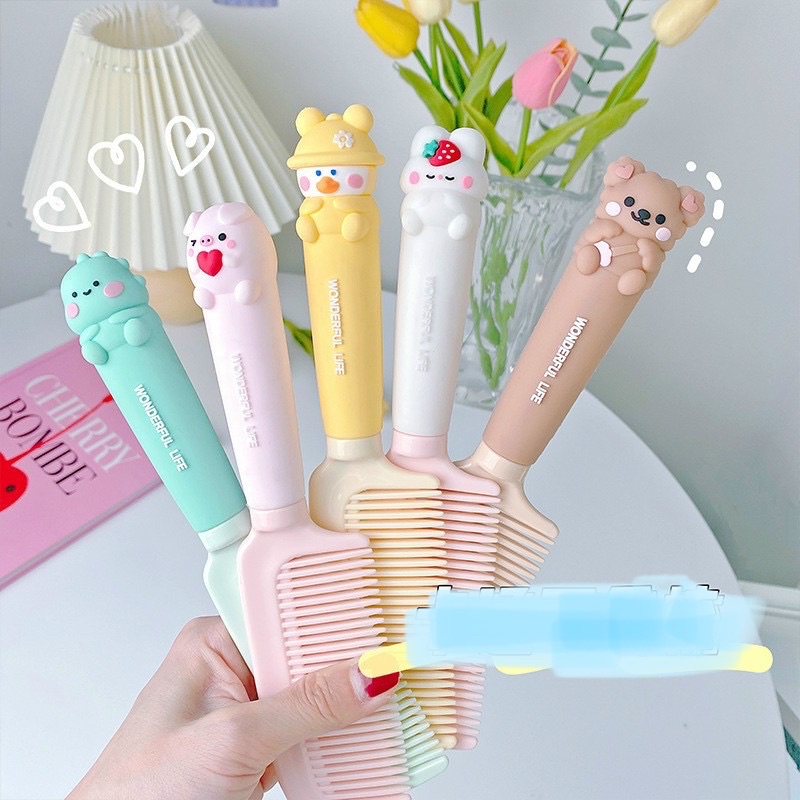 LƯỢC NHỰA CHẢI TÓC CẦM TAY HOẠT HÌNH CỰC ĐẸP.TN