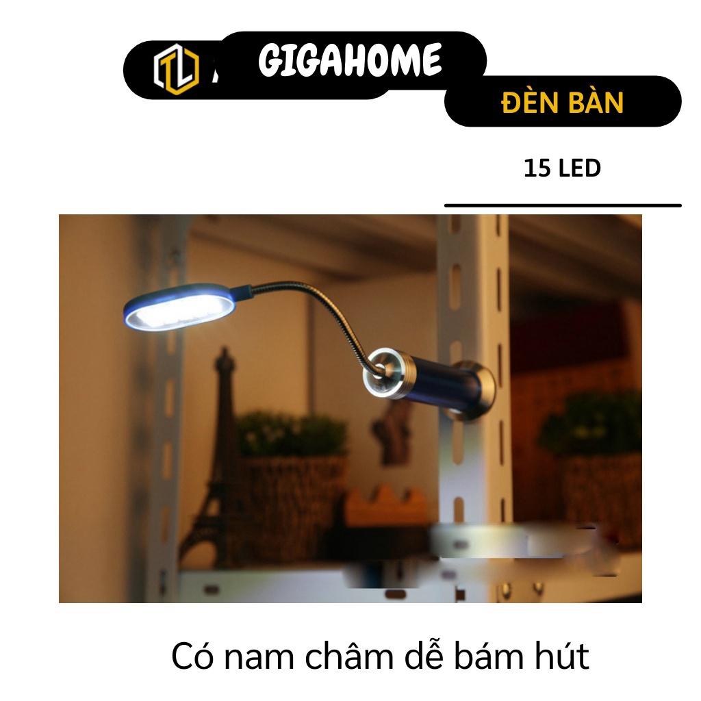 Đèn Hít Nam Châm GIGAHOME Đèn Để Bàn 15 Bóng Có Độ Bền Cao, Có Thể Uốn Cong 5455