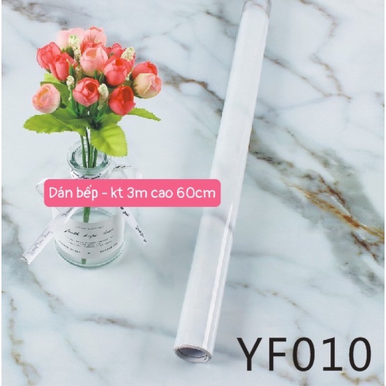 Giấy dán bếp tráng nhôm VÂN ĐÁ chống nước , chịu nhiệt. KT 3m *0,6m