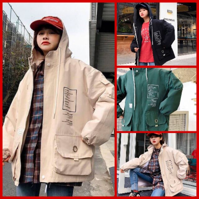 [NEW] Áo Khoác Kaki 2 Lớp Túi Phối KUC ( kèm ảnh thật )