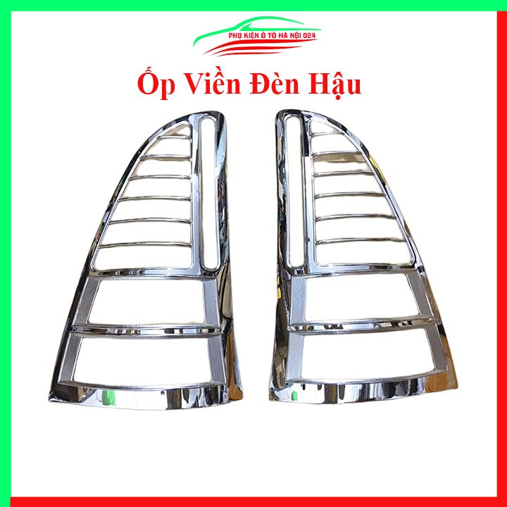 Ốp viền đèn pha hậu Innova 2006-2008 mạ crom