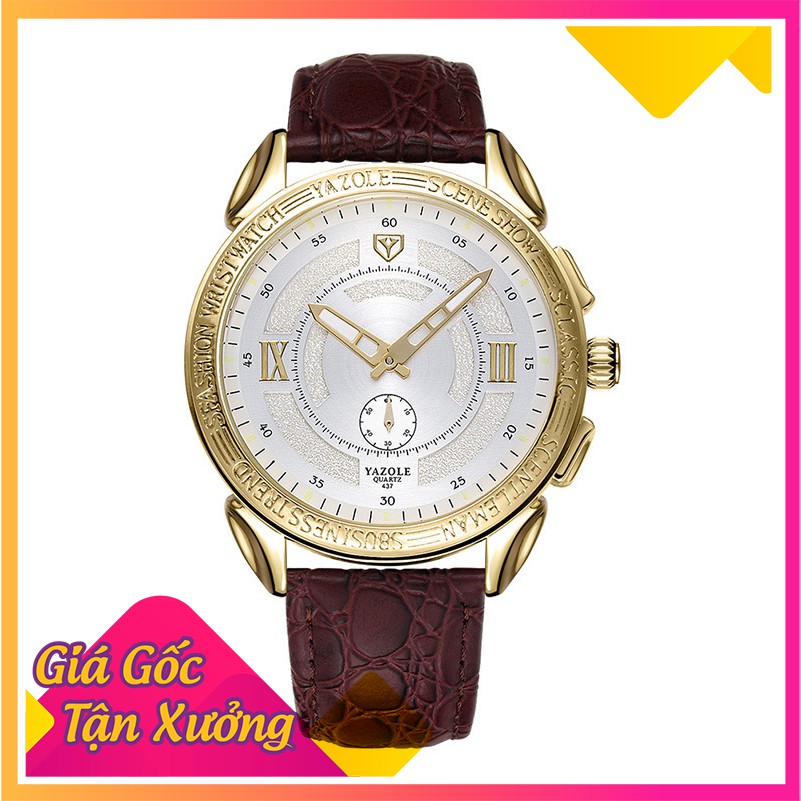 ĐỒNG HỒ THỜI TRANG NAM DÂY DA YAZOLE