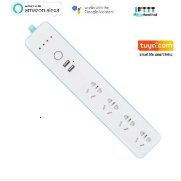 Ổ cắm thông minh điều khiển từ xa qua wifi 2USB - 4PLUG (Tuya smart/Smart life)