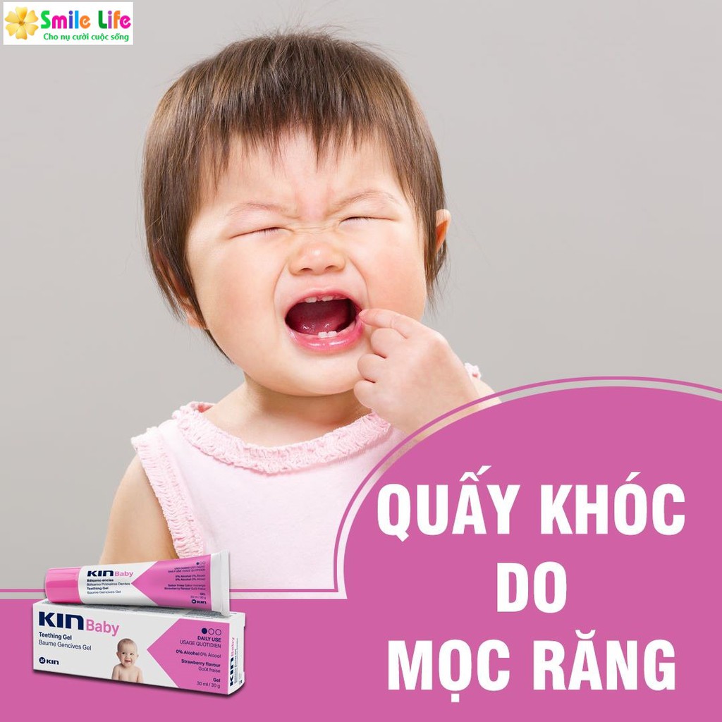 SMILE LIFE | Gel bôi giảm đau vùng nướu cho bé - KinBaby ® 30g