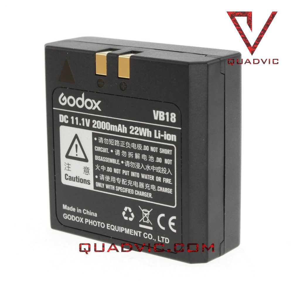 Pin Li-Ion Battery Godox VB18 For Godox V850 V860 V860II Series N00441 QUADVIC.COM
