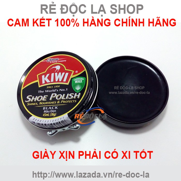 Combo xi đánh giày + bàn chải sơ ký (màu đen)