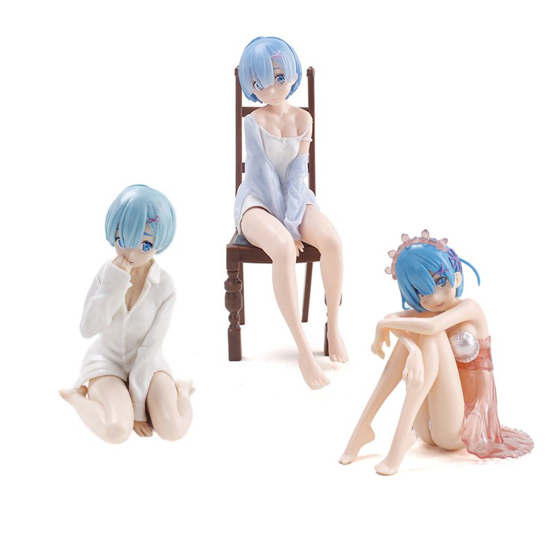 【Spot delivery】Anime Figure Relax Rem Pajamas Figure Re:Life In A Different World From Zero Rem Sexy Girl PVC Action Collection Model Toy 90W2