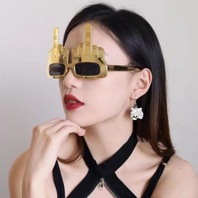 Kính Mát Hình Ngón Tay Giữa Vui Nhộn Làm Phụ Kiện Trang Trí Tiệc