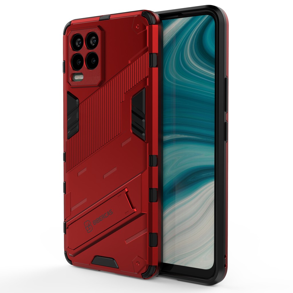 ỐP LƯNG REALME 8 4G / REALME 8 PRO IRON MAN VER 2 CHỐNG SỐC THỜI TRANG GIÁ ĐỠ