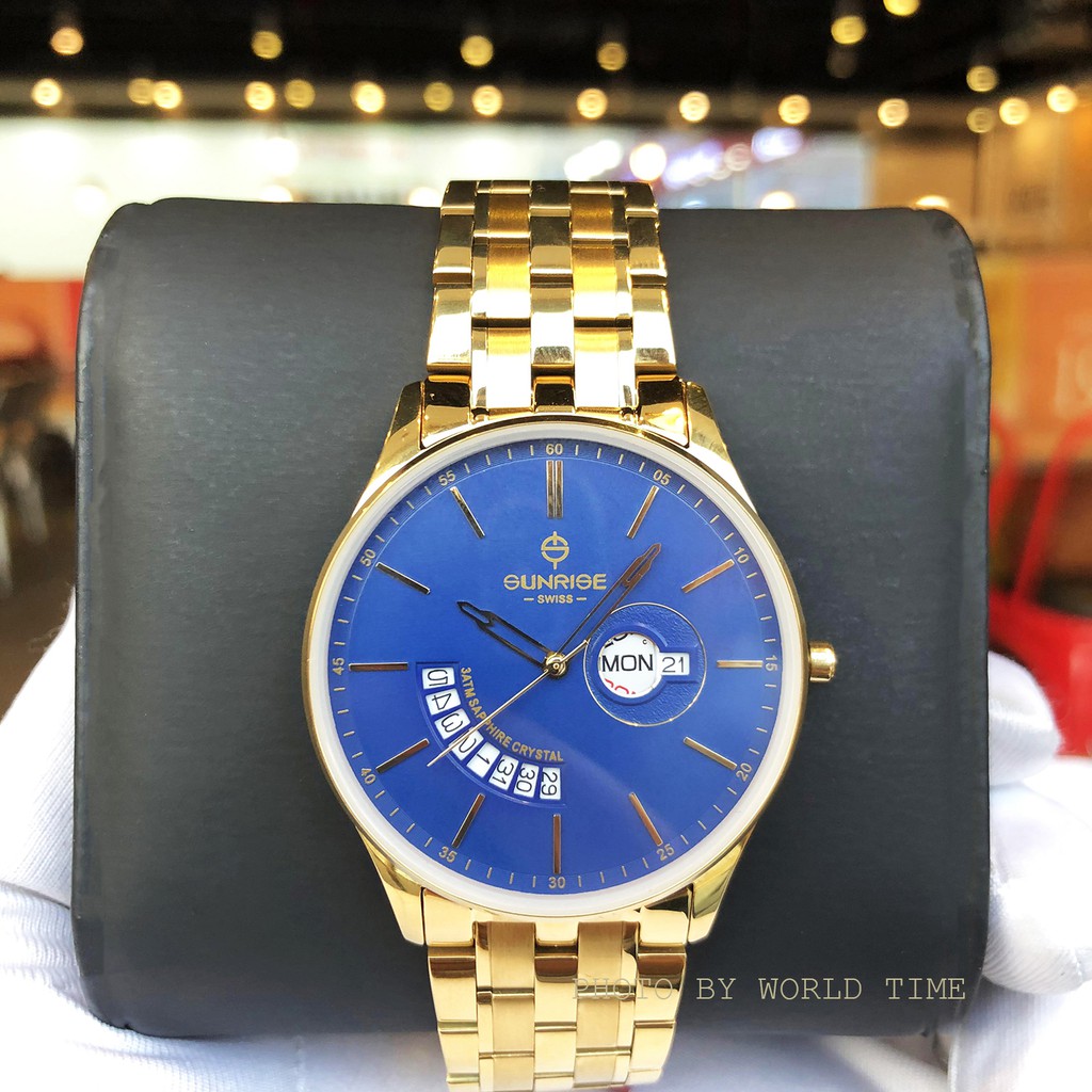 Đồng Hồ Nam Sunrise 1127SA Chính Hãng Full Box Kính Sapphire Chống Xước Chống Nước Dây Da Cao Cấp | BigBuy360 - bigbuy360.vn