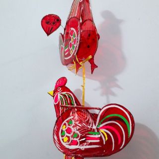 Lồng đèn trung thu giấy kiếng hình con gà