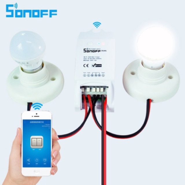 Công tắc thông minh Sonoff 2 kênh Sonoff Dual