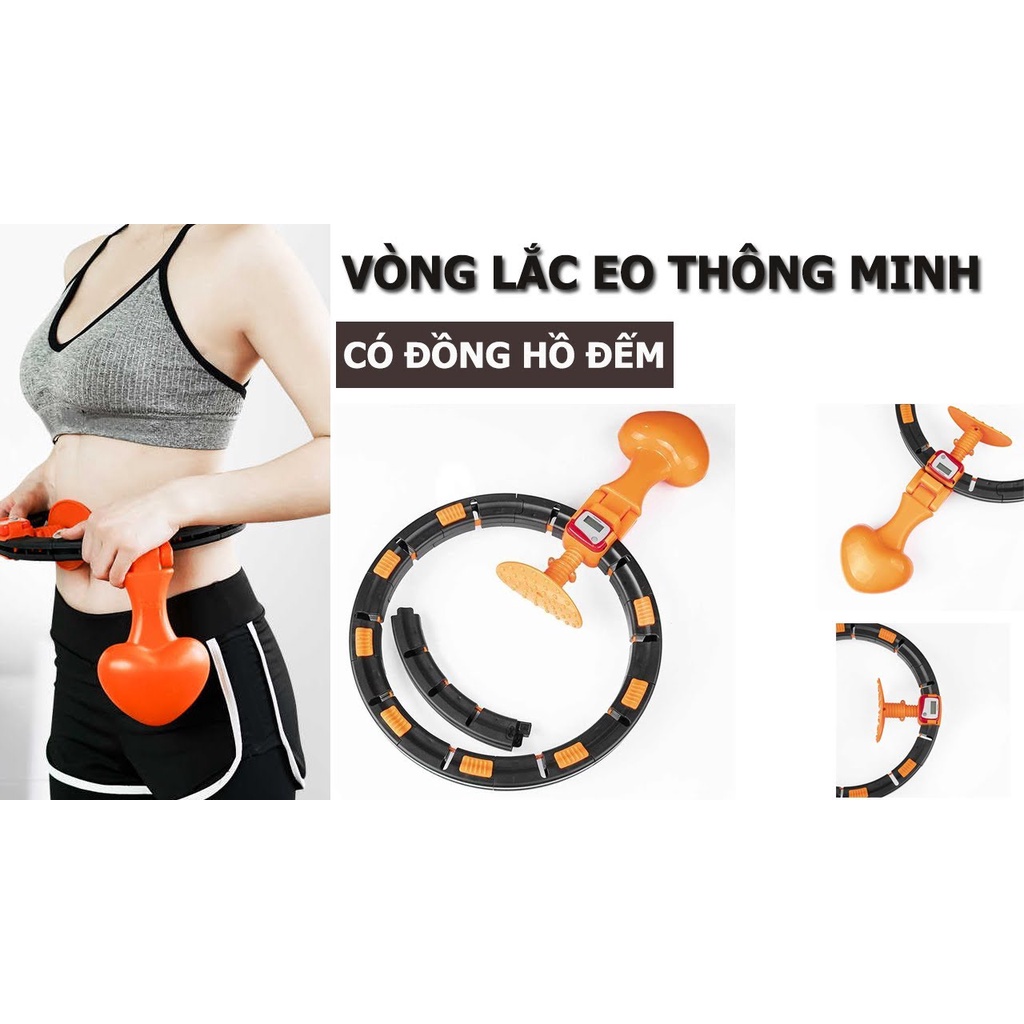 Vòng lắc eo thông minh tự đếm 2022, Vòng lắc bụng đốt mỡ siêu nhanh hiệu quả, Bàn xoay eo Tạp Hóa Gym