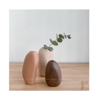 [VIP] Bình gốm hình viên sỏi mini lọ hoa trang trí độc lạ để bàn