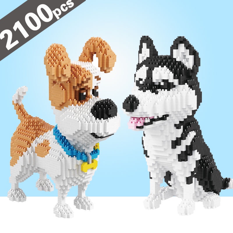 Mô Hình Lắp Ráp Lego Chú Chó Husky Corgi Poodle Cao