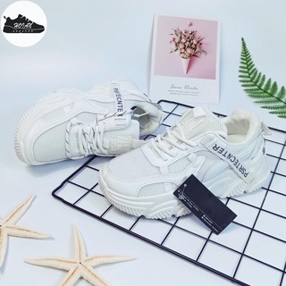 [SALE] Giày Sneaker Stay Real Đế Độn Nữ - Thể Thao Màu Trắng Hai Dây [FREE SHIP + HỘP GIÀY + HỘP BẢO VỆ]