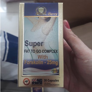 Viên Uống Giảm Cân - Super Fat To Go With Forskolin - Healthy Golden/Australia Hộp 30viên