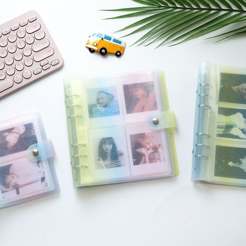 Sổ Còng Binder Vuông 4 Ô Hình Đựng Card Kpop Idol, Làm Nhật Ký Đa Năng Xinh Đẹp