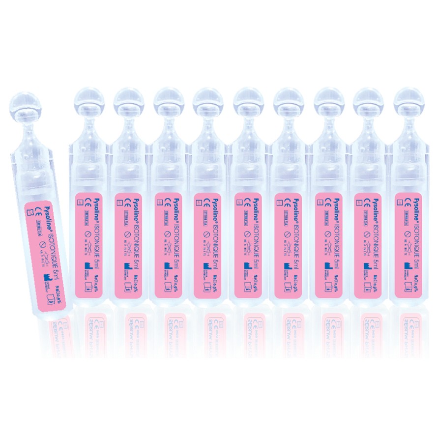 Nước muối sinh lý Fysoline Isotonique 5ml - làm sạch mắt​, mũi hàng ngày