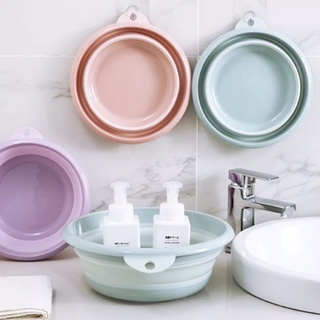 Chậu rửa mặt gấp gọn silicon cho bé