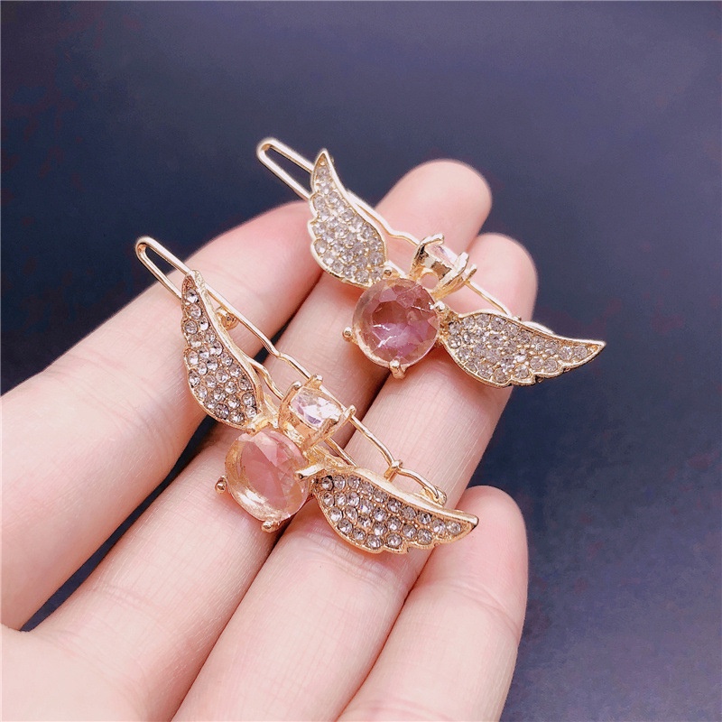 Kẹp Tóc Hình Đôi Cánh Thiên Thần Đính Đá Pha Lê JP5