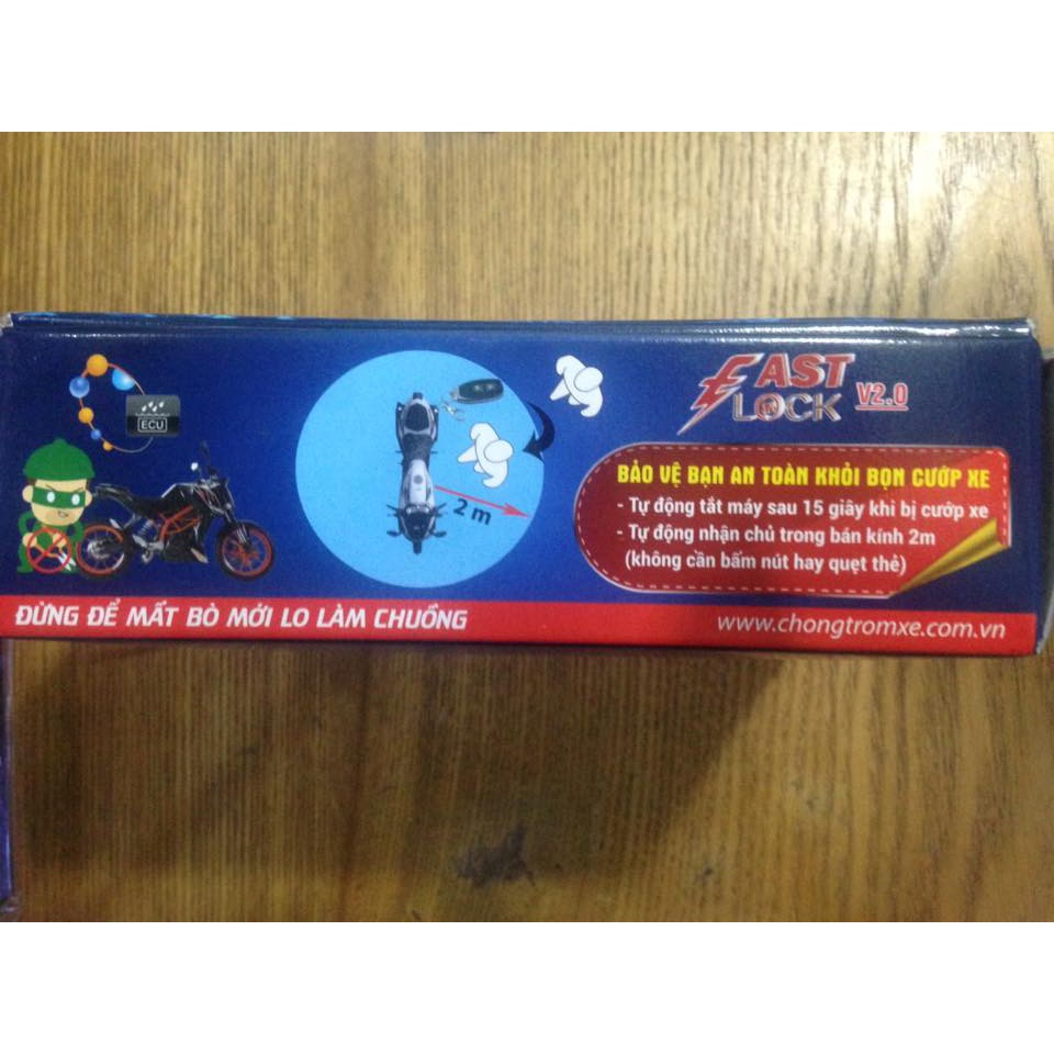 Bộ Báo Động Chống Trộm Cướp Nóng Xe Máy FAST LOCK V2