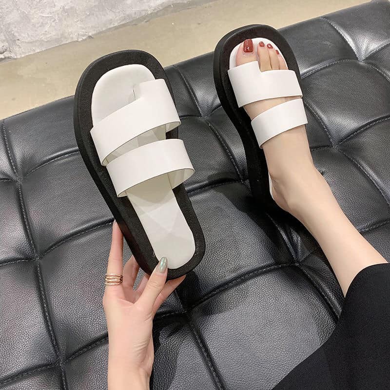 Dép Nữ Thời Trang, Kiểu Dép Bánh Mì Quai Ngang Đế Eva 4cm Dày Dặn Êm Ái, Chất Lượng Cao Mẫu Mới 2022