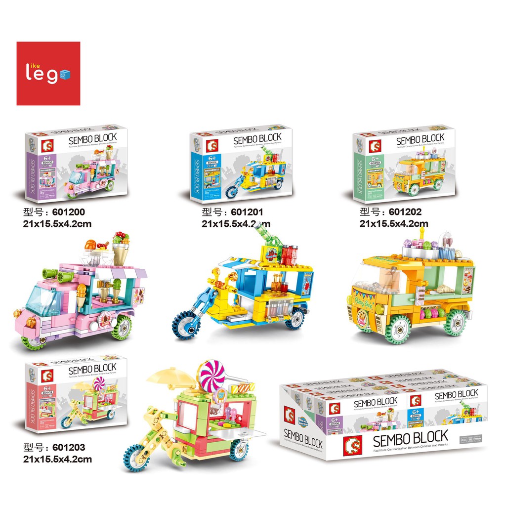 Like Lego Lắp Ráp Sembo Block 601200-601203