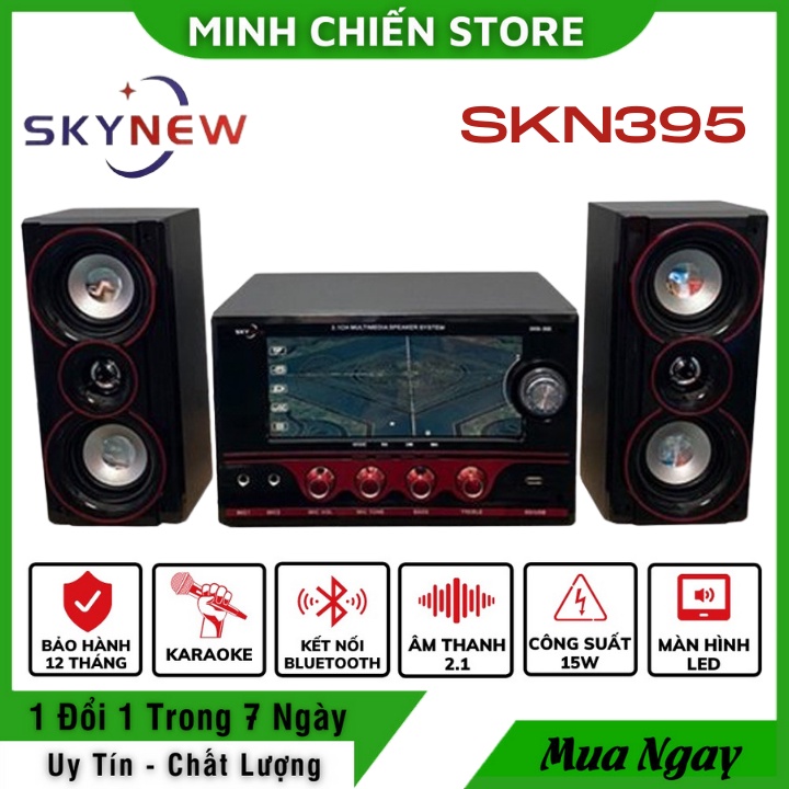 Dàn âm thanh Hát Karaoke tại nhà SKYNEW - Loa vi tính Kết nối Bluetooth Model: SKN395 - Bảo Hành 12 Tháng