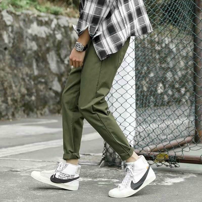 Quần Baggy unisex nam nữ chất kaki, ống suông thời trang teen
