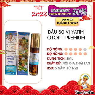 DẦU LĂN 30 VỊ THẢO DƯỢC THÁI LAN 8ML - HERBAL LIQUID BALM