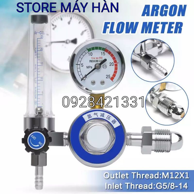 Đồng hồ Argon (ren ngoài) loại tốt