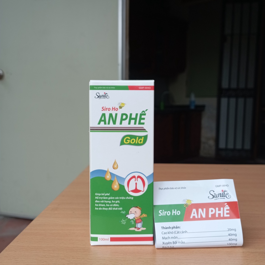 Siro ho An Phế Bổ Phế, Trừ Ho, Tiêu Đờm, Các Chứng Ho Do Cảm Lạnh, Nhiễm Lạnh, Ho Gió, Ho Khan, Ho Có Đờm Chai 100ml