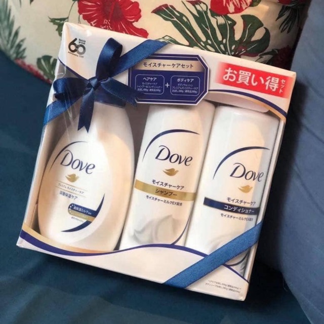 Set tắm gội xả dove