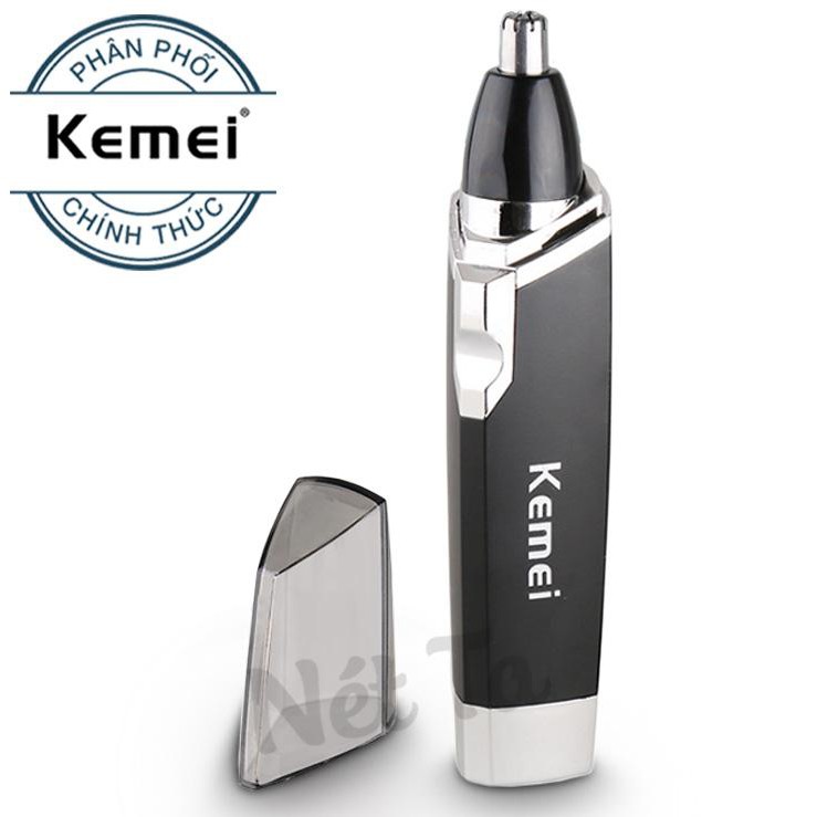 Tông đơ cắt tóc không dây chuyên nghiệp Kemei KM-2600 chuyên dùng salon, gia đình kèm máy tỉa lông mũi dùng pin KM-6512