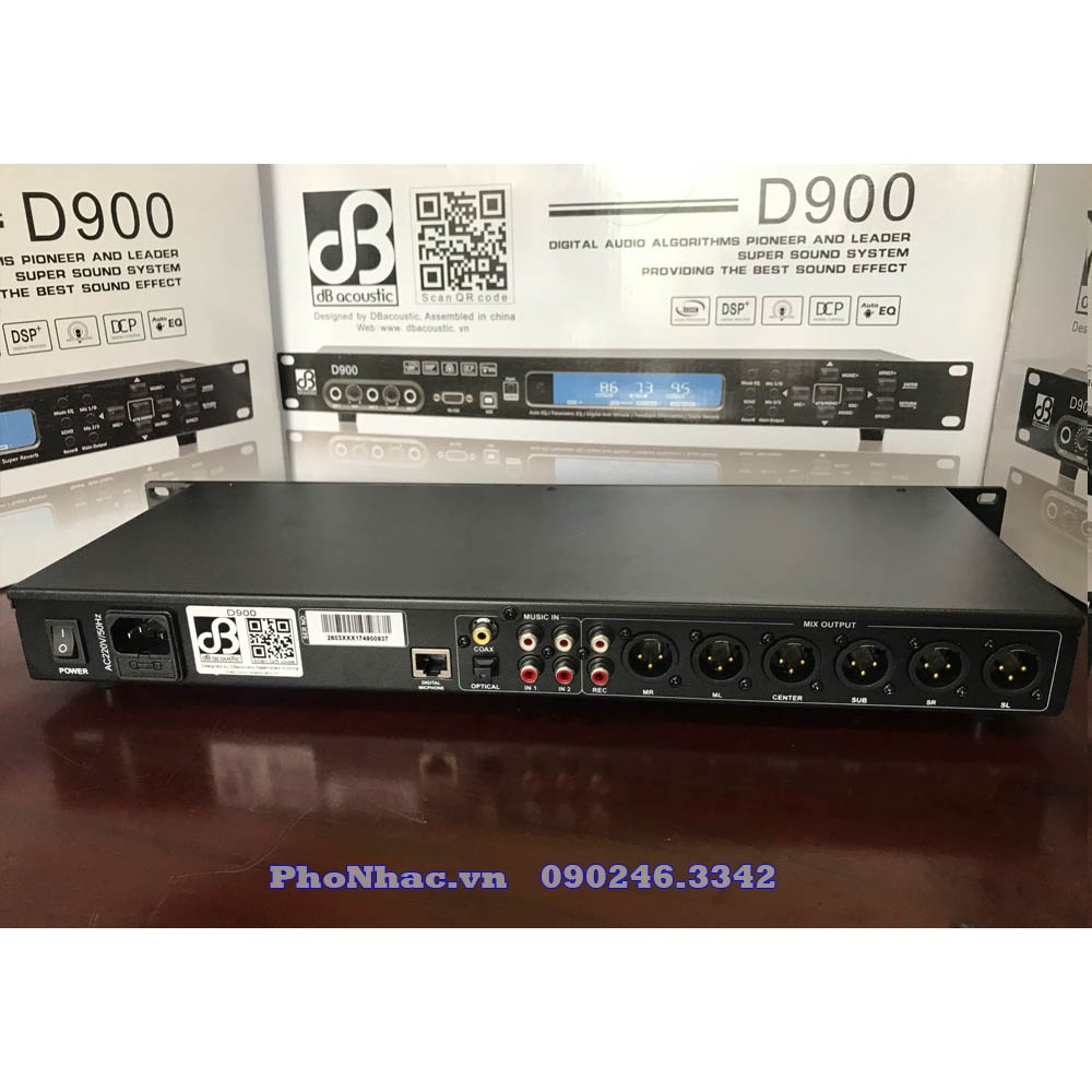 [Mã ELHACE giảm 4% đơn 300K] Vang số mixer DSP cao cấp D900 chuyên cho phòng karaoke