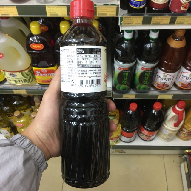 Nước Tương (Xì Dầu) Monggo Jin Hàn Quốc 500ml (Monggo Soy Sauce Jin)