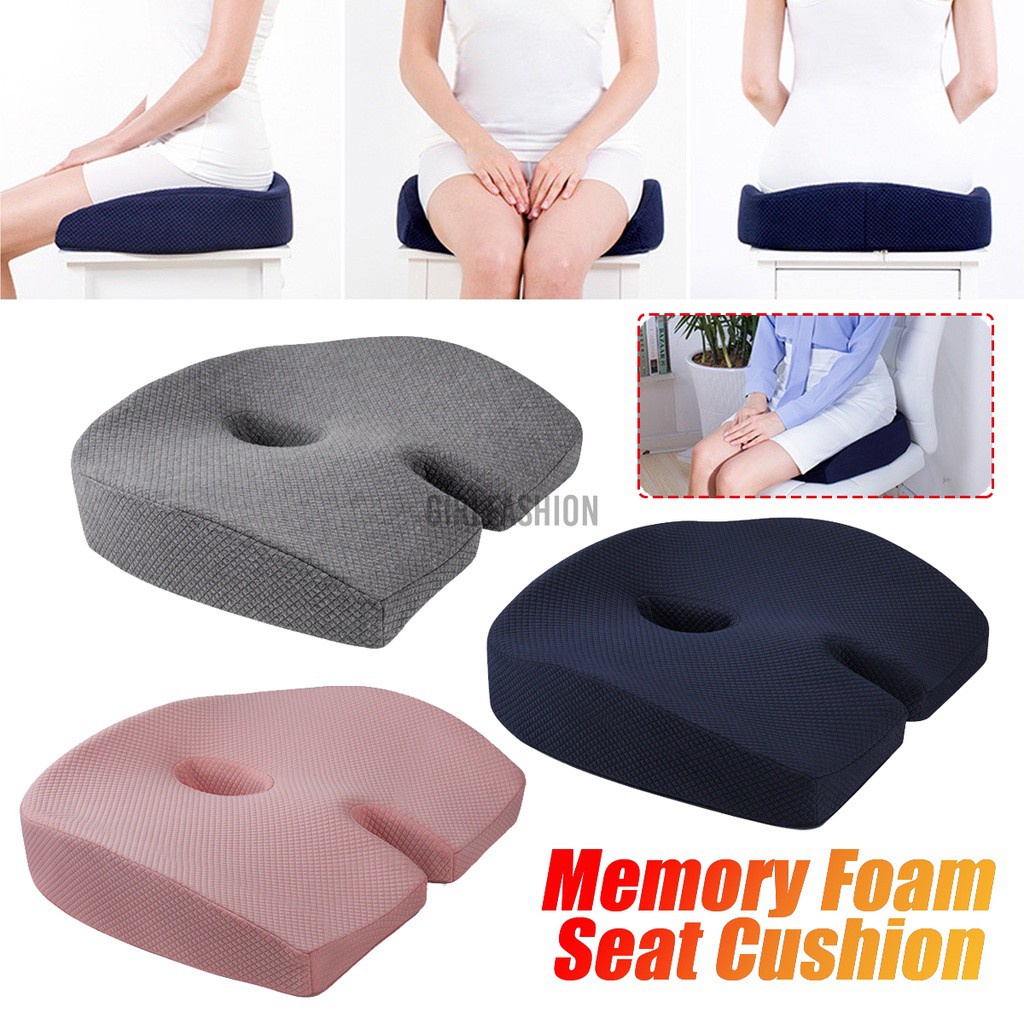 Memory Foam Lumbar Back Pillow Support Back Cushion Car Seat Chair Home Office