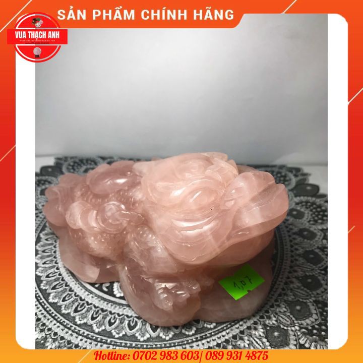 [HOT] Thiềm thừ phong thủy đá hồng cực phẩm 1,07kg